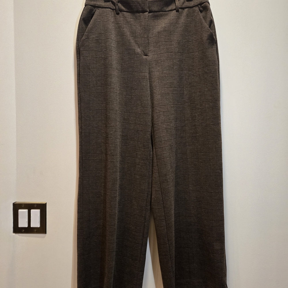 Vera Wang Gray Plaid Women's Trousers